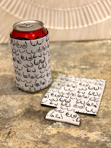 "Boobies" Neoprene Can Sleeve