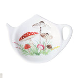 4-Piece Mushroom Melamine Tea Bag Holders