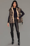 Keren Tan & Brown Leopard Fleece Vest