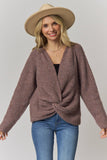 Audrey Convertible Twist Knit Sweater