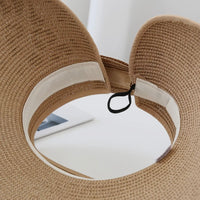 Skyler Leopard Print Foldable Straw Hat