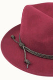 SCOTTY Wool Felt Rancher Hat Burgundy