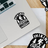 Hiking- Cheaper Than Therapy Sticker