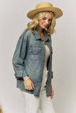 Heidi Rhinestone Denim Top