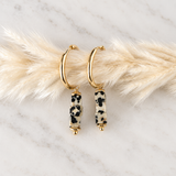 Dalmatian Jasper Hoop Earrings
