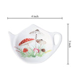 4-Piece Mushroom Melamine Tea Bag Holders