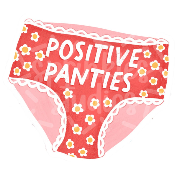 Positive Panties Vinyl Sticker