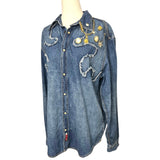 Golden Revival Denim Top