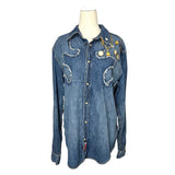 Golden Revival Denim Top
