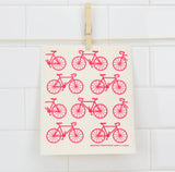 Bikes Swedish Dishcloth - Reusable Sponge Cloth