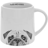Pugs & Kisses Pug 17oz Mug