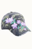 Floral Embroidered & Bejeweled Hat
