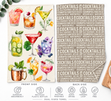 Kitchen Dish Towel - Cocktails
