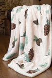 Pinecone Rustic Cabin Throw Blanket