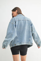Boxy-Cut Denim Jacket