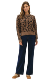 LEOPARD CREWNECK SWEATER
