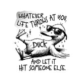 Humor Duck Vinyl Sticker