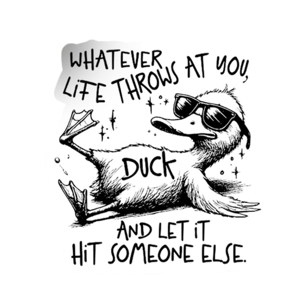 Humor Duck Vinyl Sticker