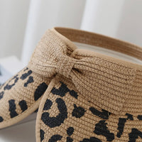 Skyler Leopard Print Foldable Straw Hat