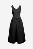 Brandi Midi Dress: Black