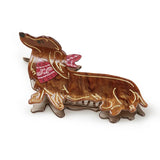 Dachshund Hair Claw Clip 6”