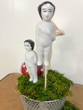 Ruby -Porcelain Girl Plant Stake