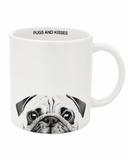 Pugs & Kisses Pug 17oz Mug