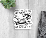 Humor Duck Vinyl Sticker