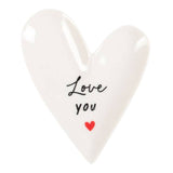 Love You Heart Shaped Trinket Dish