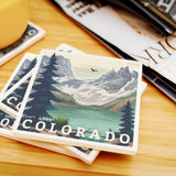 Ceramic Coaster Colorado, Lake