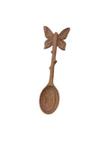 Wooden Hand Carved Buffterfly Spoon