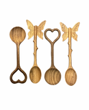 Wooden Hand Carved-Heart Spoon