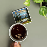 Ceramic Coaster Colorado, Moose & River Rapids