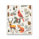 Christmas Animals Swedish Dishcloth - Reusable Sponge Cloth