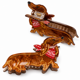 Dachshund Hair Claw Clip 6”
