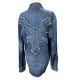 Golden Revival Denim Top