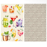 Kitchen Dish Towel - Cocktails