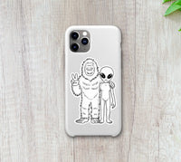 Bigfoot and Aliens Sticker: 3