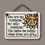 My Sunshine Ceramic Mini Tile Hand Glazed