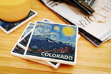 Ceramic Coaster Colorado, Starry Night