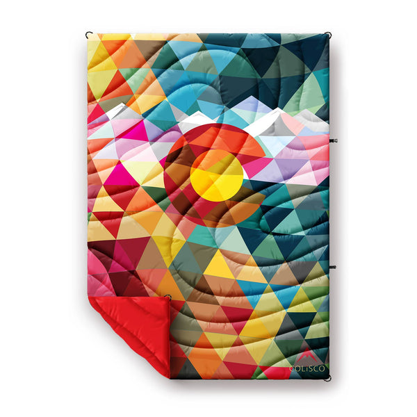 Colorado Color Triangles Poly Eco-Performance Blanket-52"x75"