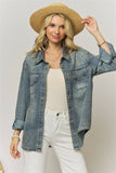 Heidi Rhinestone Denim Top