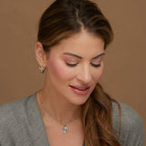 Cera Cross Hoop Earrings: Gold