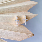Cross Stud Earrings
