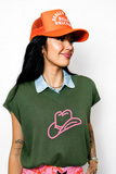 Embroidered Cowgirl Hat Vest