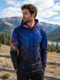 Mountain Night Sky Hoodie