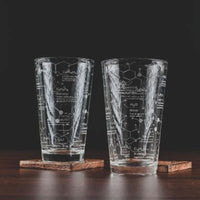 Science of Beer Pint Glass