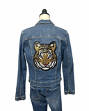 Tiger Casual Denim Jacket Large