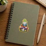 Gnome & Mushroom, Garden Sticker