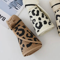 Skyler Leopard Print Foldable Straw Hat